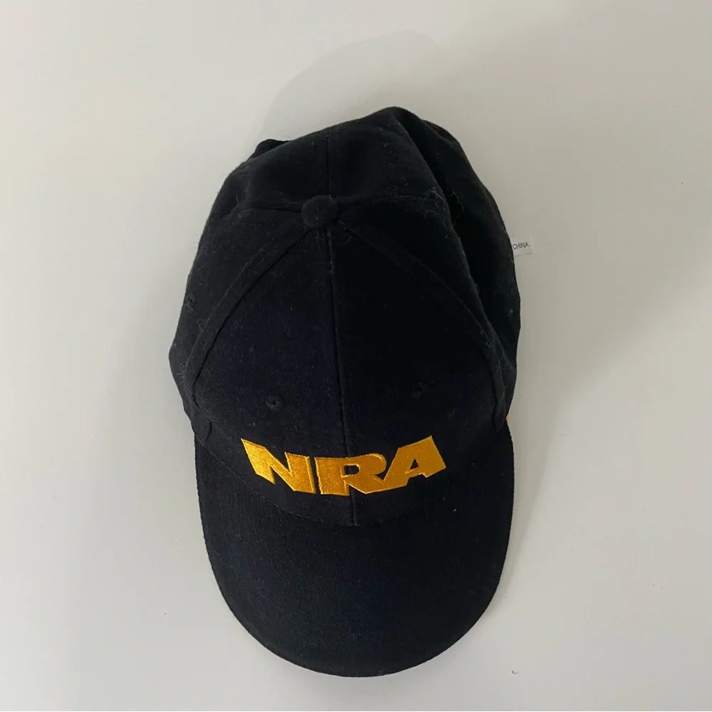 NRA Logo Black and Gold Cap Hunting Gorpcore